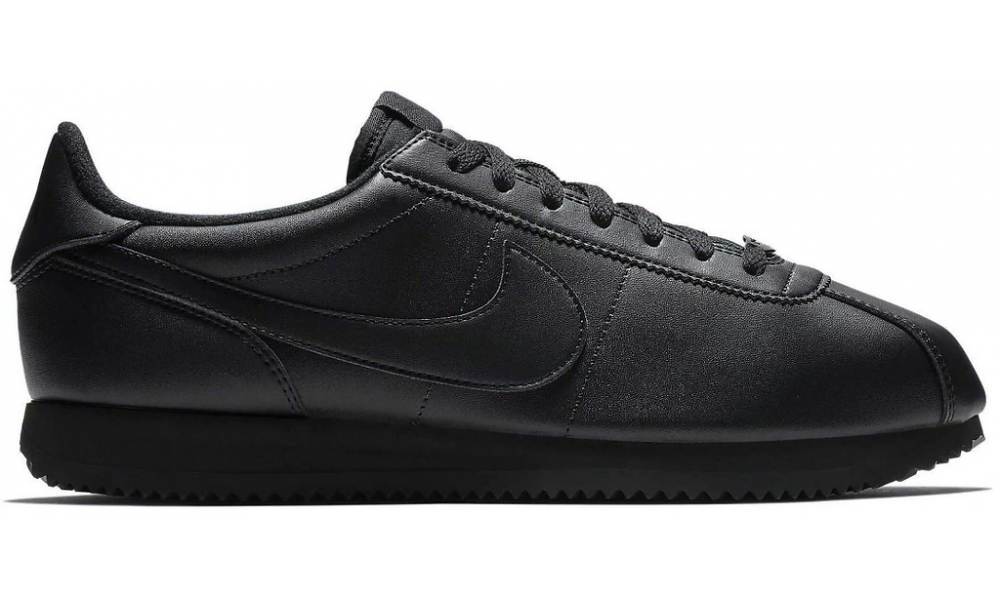 Nike cortez black outlet gray